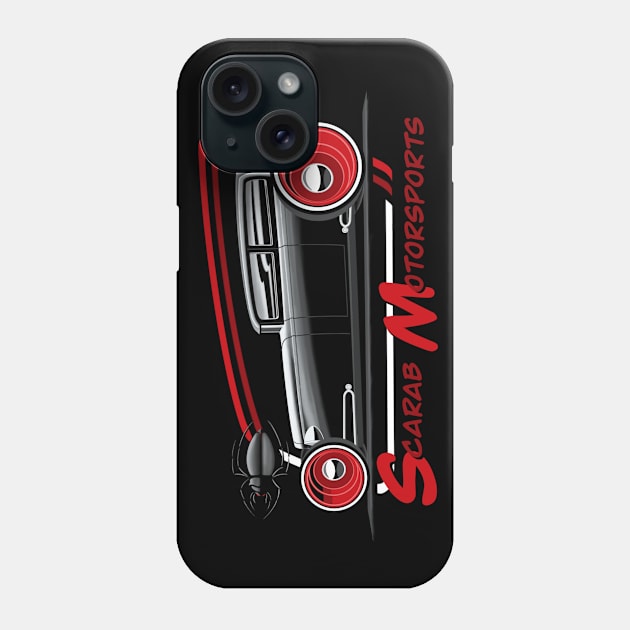 Scarab Motorsports Rat Rod Tudor Logo Phone Case by ScarabMotorsports