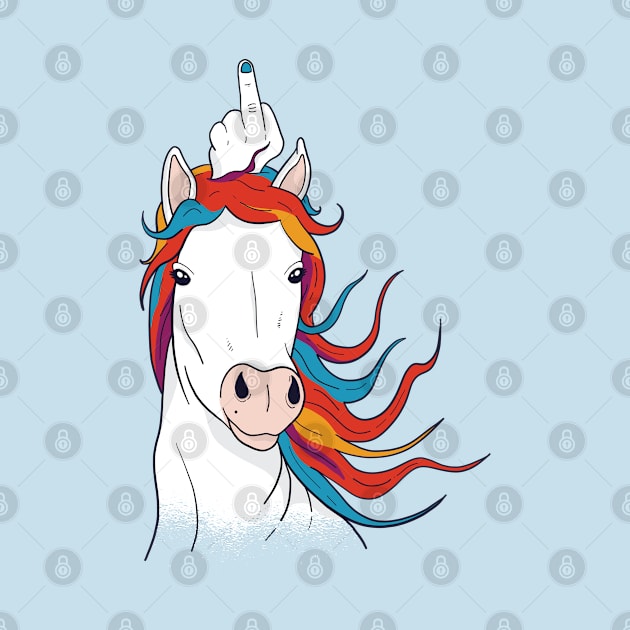 Unicorn Middle Finger by TomCage