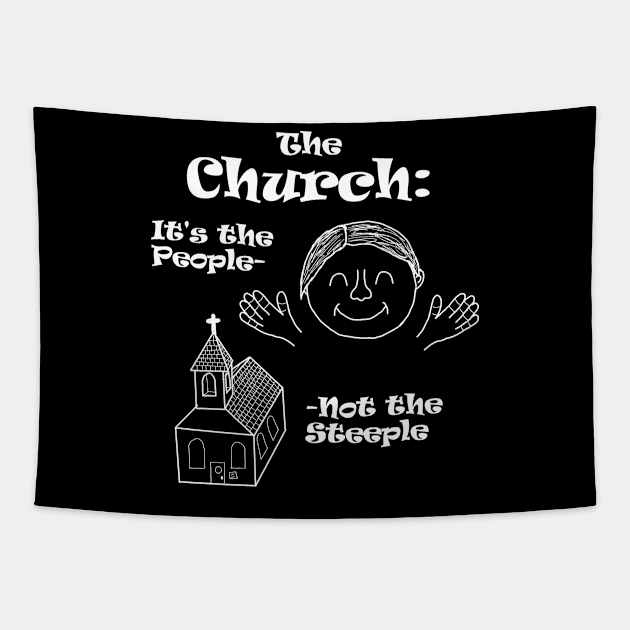 Church is the People! Tapestry by Monkey Punch