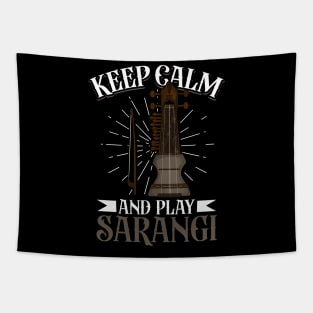 Keep Calm and play Sarangi Tapestry