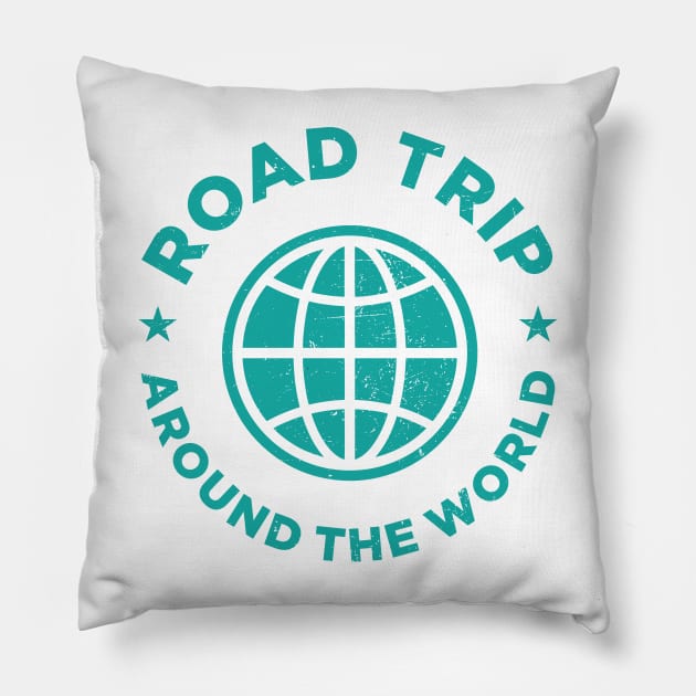 Road trip - Around the world Pillow by Cuteepi