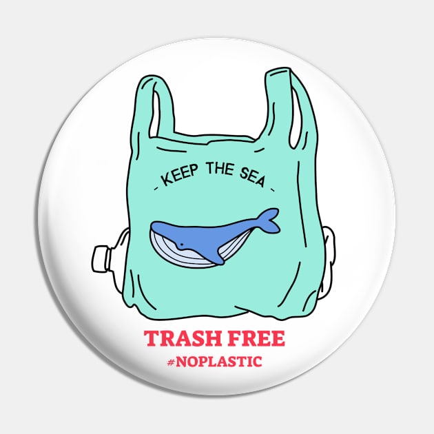 Save The Ocean Save The Planet Pin by Tip Top Tee's