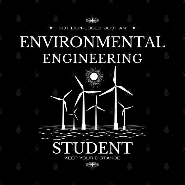 Environmental Engineering - Black Version - Engineers by Millusti