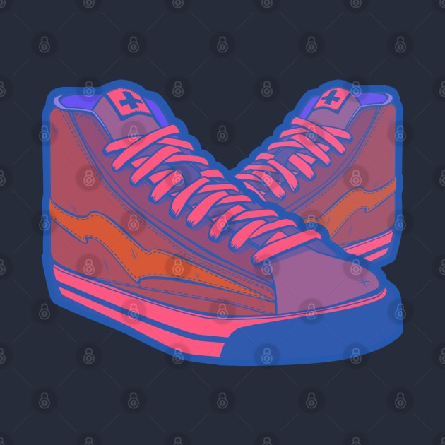 Vintage hightop sneakers / kicks by Chris W