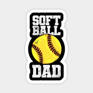 Softball Dad Father Father's Day Magnet