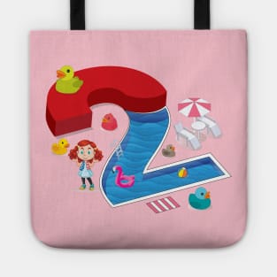 I am two years old toddler girl Tote