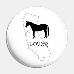 California Horse Lover Gifts Pin