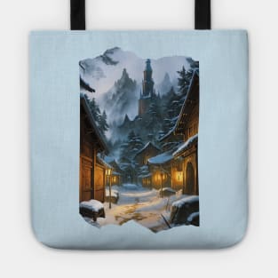 Village of Barovia in Wintertime Tote