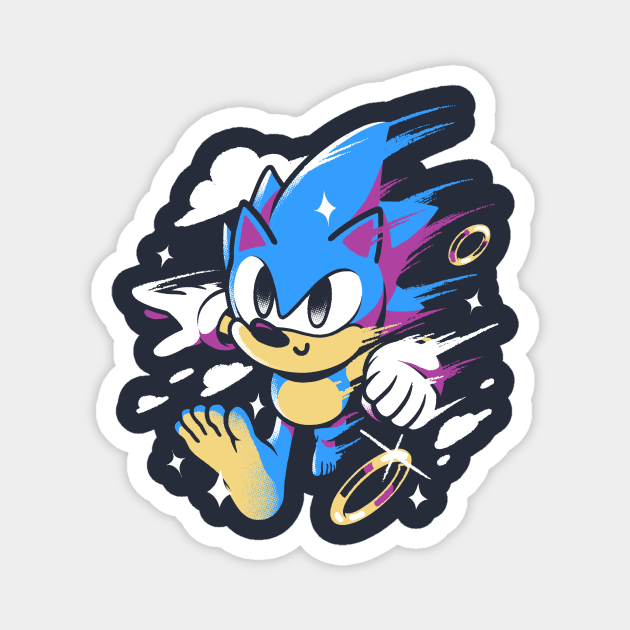 Barefoot Hedgehog Magnet by Ilustrata