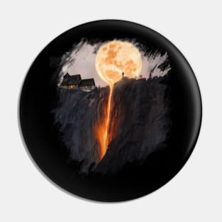 Moon Art Surreal Pin