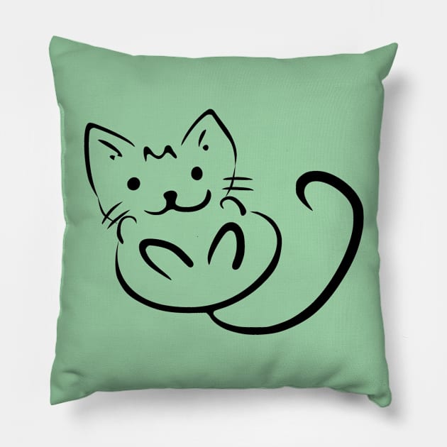 My pet cat Pillow by Eveline D’souza