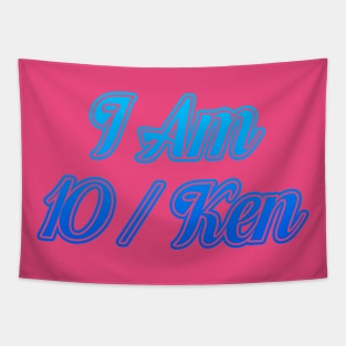 I Am 10/Ken (Blue): A Barbie Inspired Design Tapestry