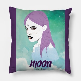 Moon Sensitive Girl Pillow