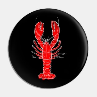 Red Crawfish Pin