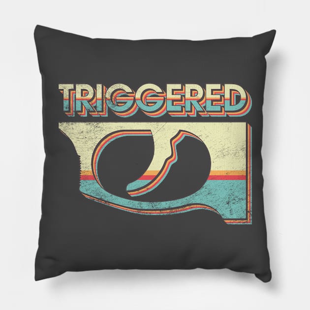 Triggered! Pillow by Shapetrix