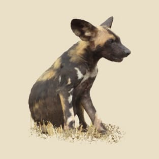 Wilddog - Dog - Sepia - Africa T-Shirt