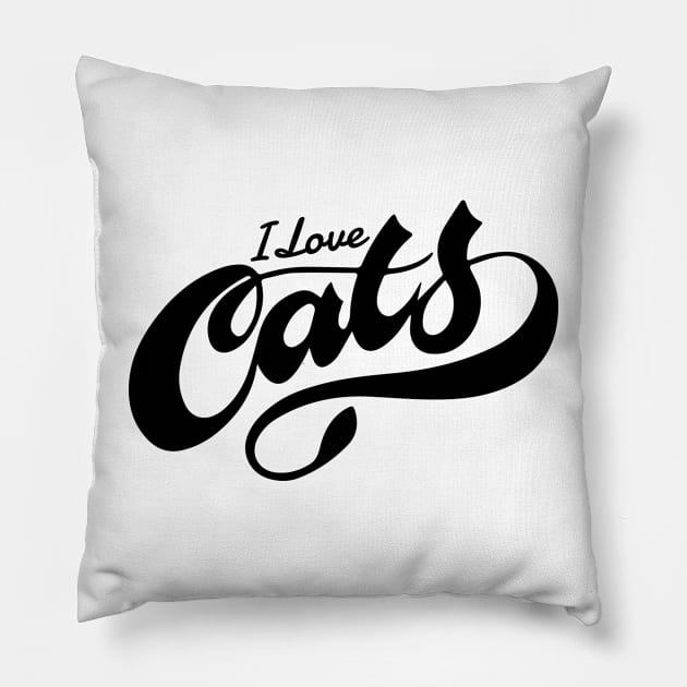 I love Cats Pillow by timegraf