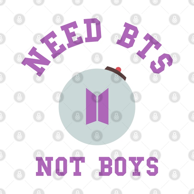 Need BTS not boys typography by Oricca