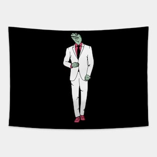 Lizard in a suit Tapestry