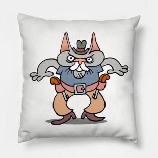 cowboy cat Pillow