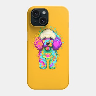 Fluffy Poodle Caniche Poster Print Art Phone Case