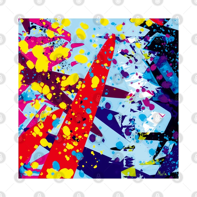 Summer Splashes - Abstract Art by Exile Kings 
