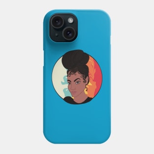 Woman with braided bun Phone Case