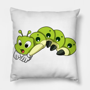 Caterpillar at Yoga Stretching exercises Pillow