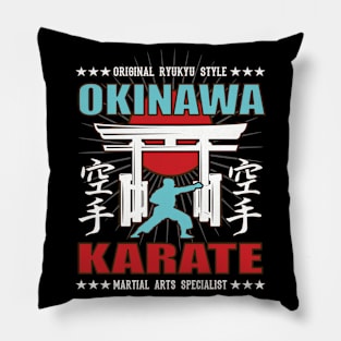 Cool Karate Do Martial Arts Design With Kanji Pillow