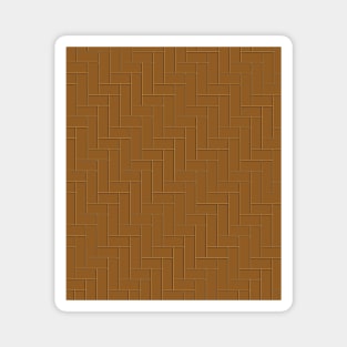 Geometric Tiles in Dark Tan Magnet