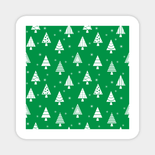 Christmas Tree Pattern (green) Magnet