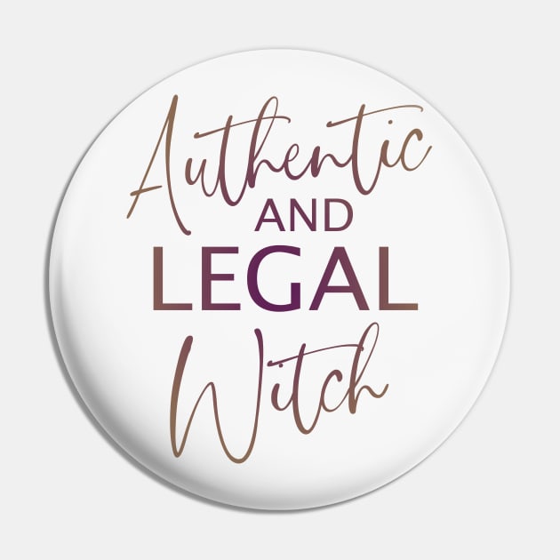 Authentic and Legal Witch Pin by FlyingWhale369