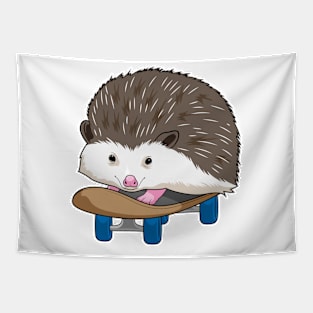 Hedgehog Skater Skateboard Tapestry