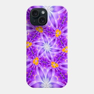 Pretty Purple Flower Pattern Phone Case