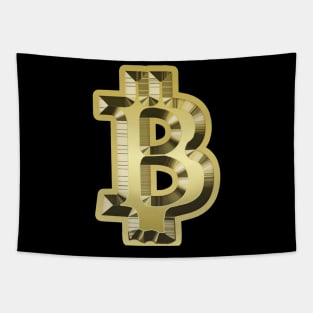 Golden Bitcoin Tapestry