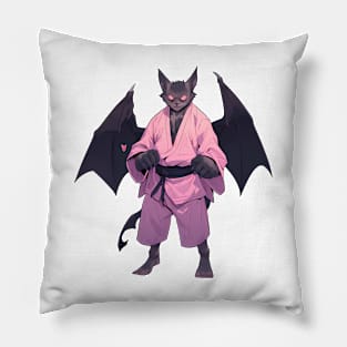 Kawaii Style Karate Master Bat Pillow