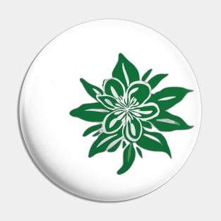 Emerald Blossom Artistic Floral Design No. 516 Pin