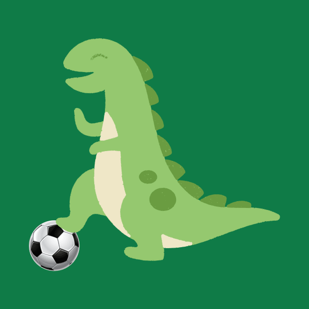 Dinosaur soccer by AmyNMann