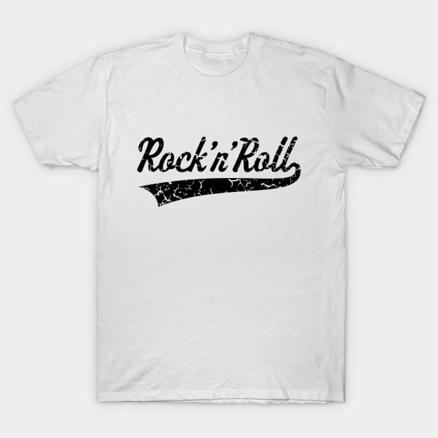 Rock 'n' Roll Vintage (Black) - Rock T-Shirt |