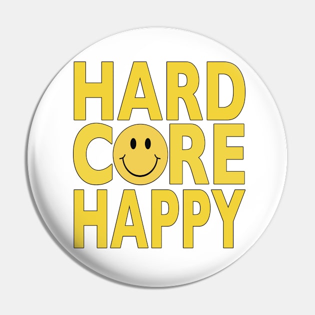 Happy Hardcore Acid House Ravers Pin by RuftupDesigns