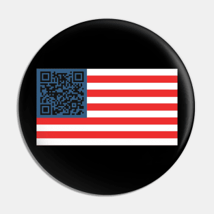 Trump Dance QR with America Flag Pin