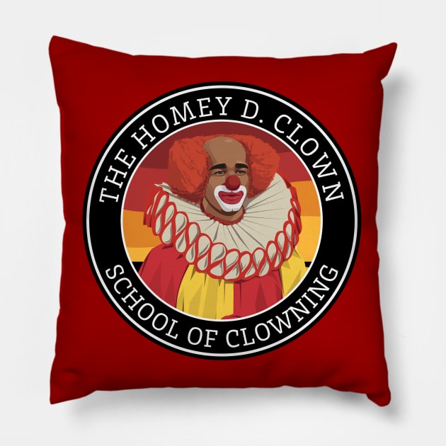 The Homey D. Clown - School of Clowning Pillow by BodinStreet