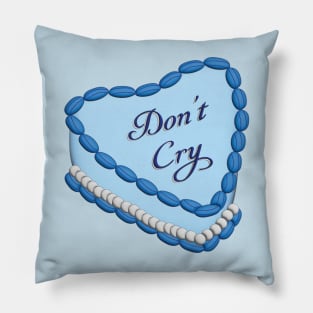 Don't Cry Retro Cake Pillow