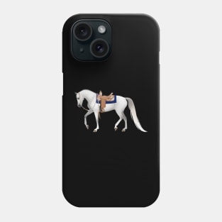 Gray Western Pleasure Arabian - Equine Rampaige Phone Case