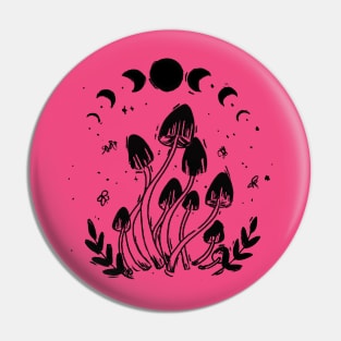 mushroom family night plants moonphase Pin