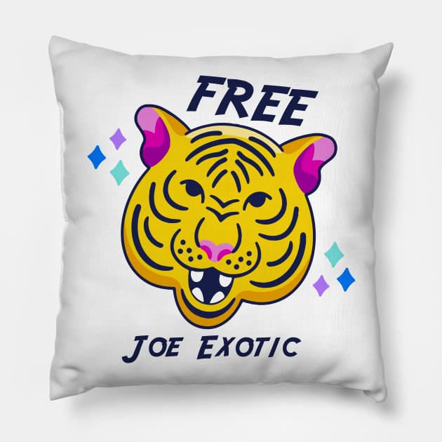 Fool Free Joe Exotic Shirt Pillow by FoolDesign