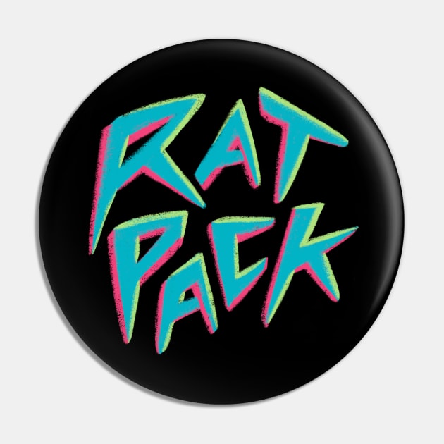 Rat Pack Pin by toppiesart