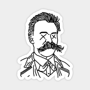 Dead Nietzsche (Black) Magnet