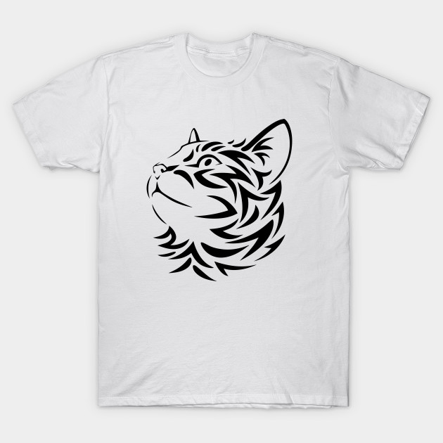 Tribal Cat Design Cat T Shirt Teepublic