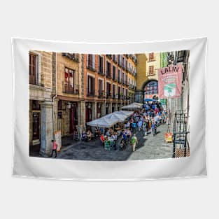 Toledo street in Madrid Tapestry